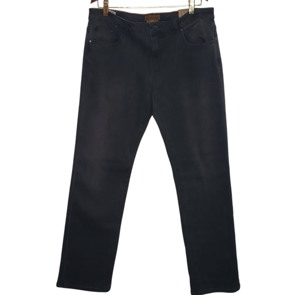 New Tainted Denim Men's Relaxed Fit Black Jeans Size 33